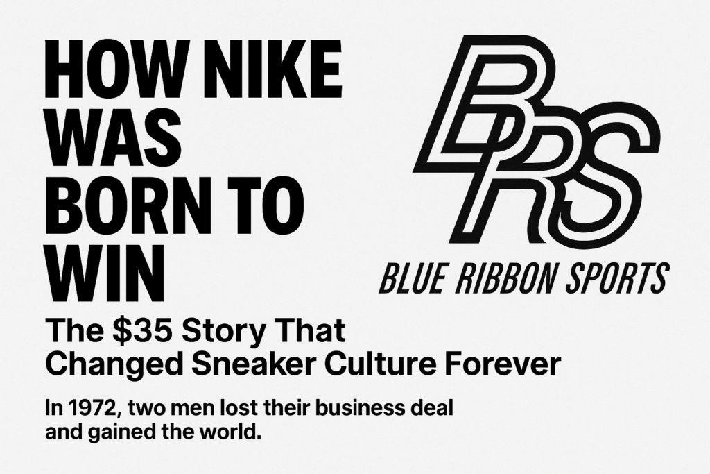 blue ribbon sports original logo